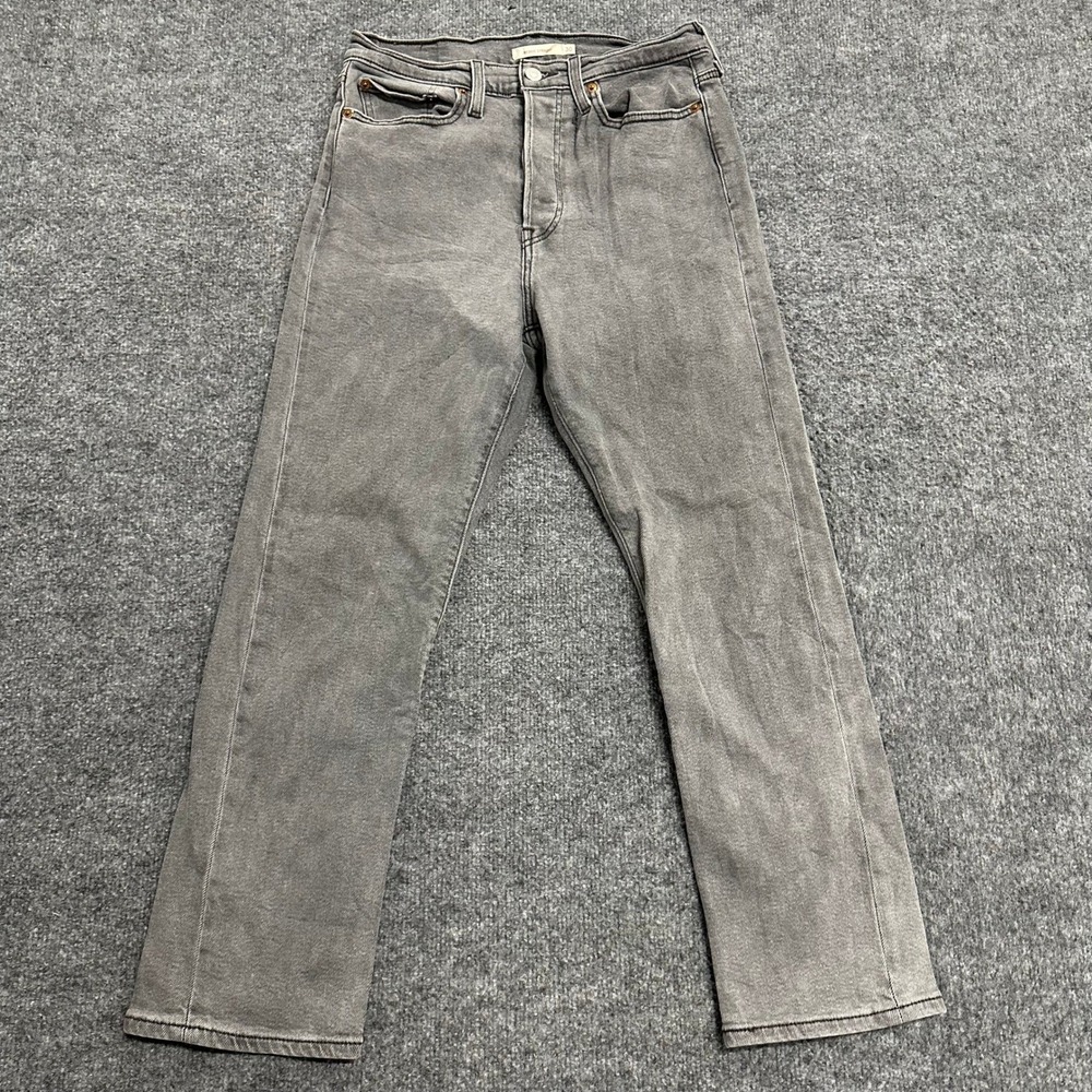 Levis Jeans Womens Size 30 Gray Wedgie Straight High Rise Denim Casual Classic